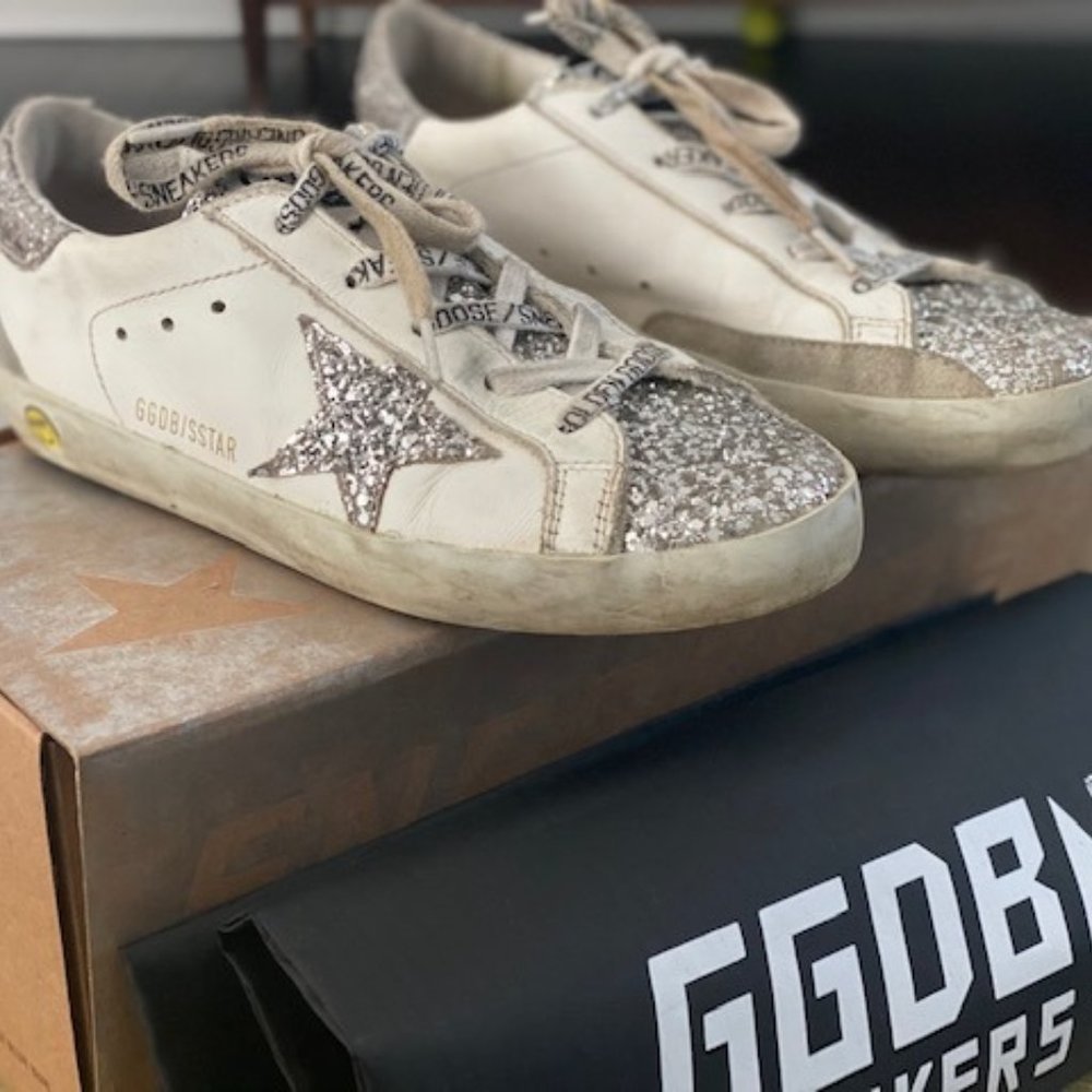 Golden goose Girl's Superstar Glitter sneakers